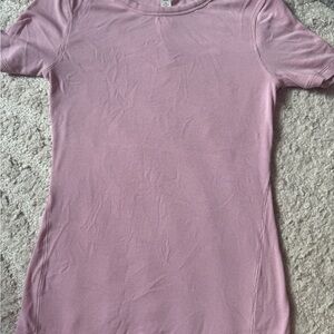 Lululemon Athletica Pink Fitted Short Sleeve Tee